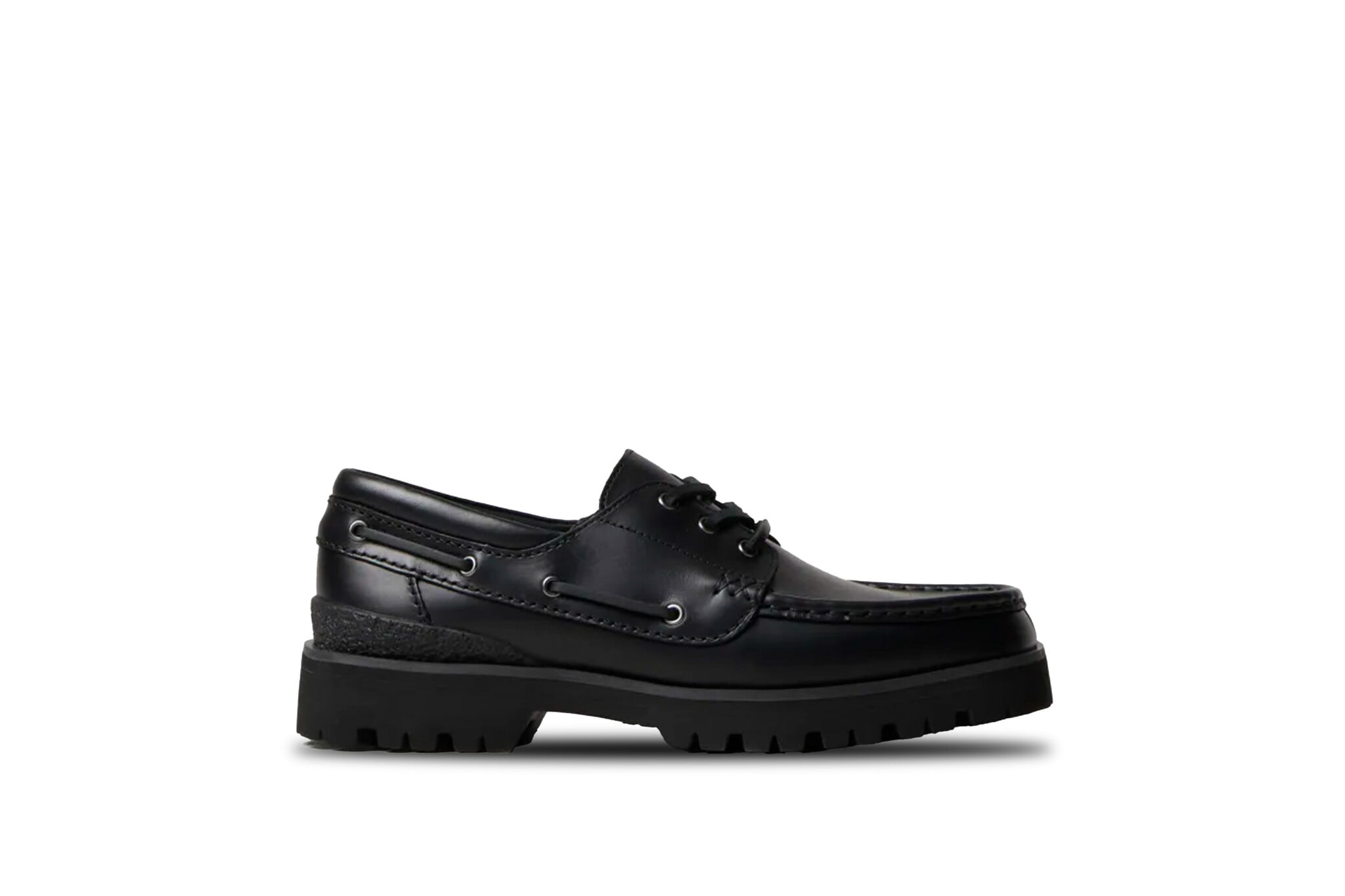 Clarks Originals Yukoner Boat Black Leather