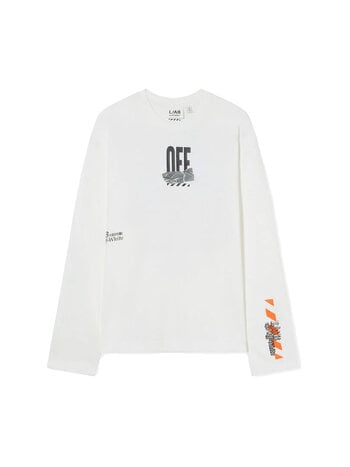 L/AB c/o Off-White Off Active Duct Tape L/S Tee White