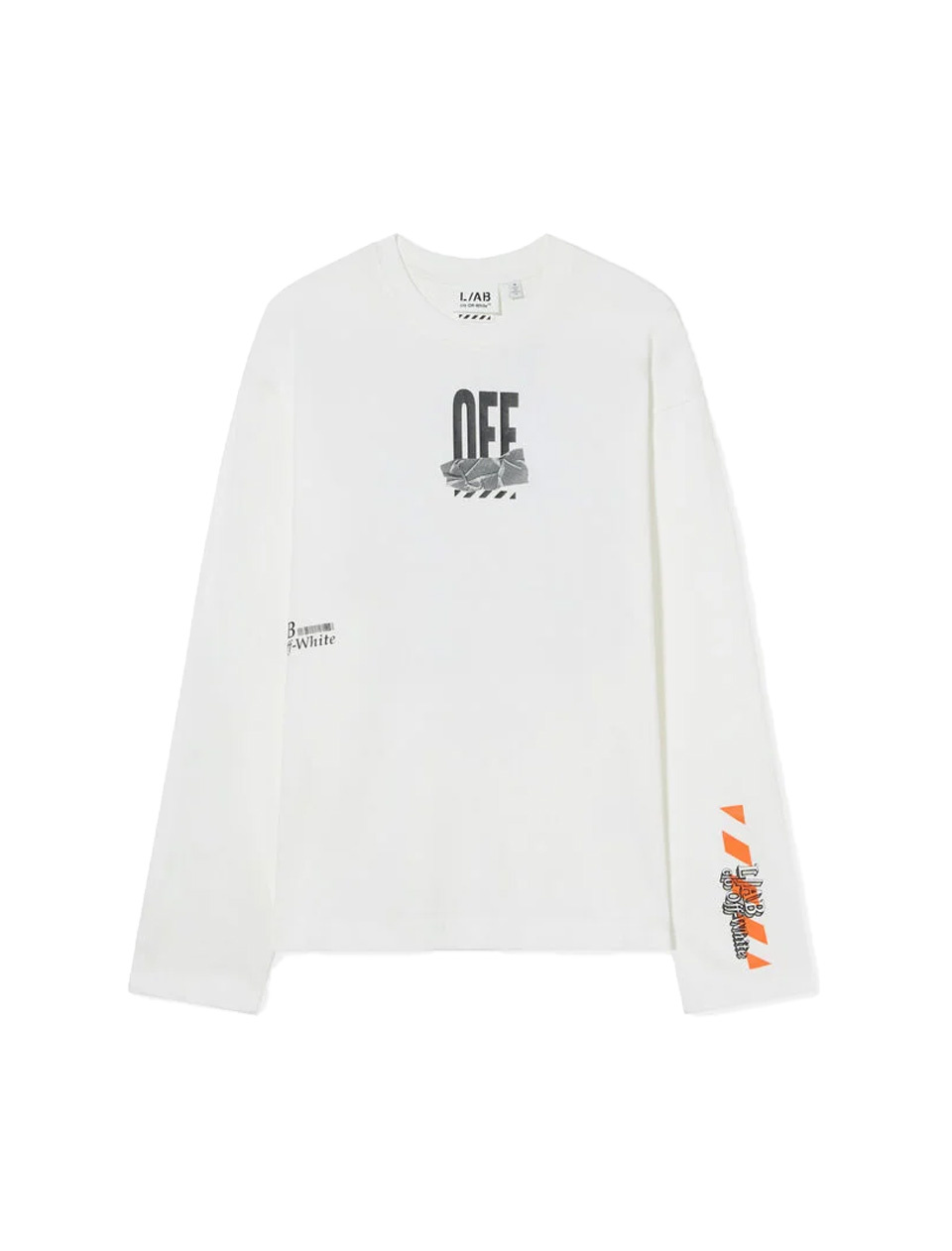 L/AB c/o Off-White Off Active Duct Tape L/S Tee White