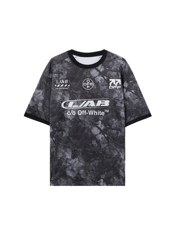L/AB c/o Off-White Off Camo Soccer Jersey Black