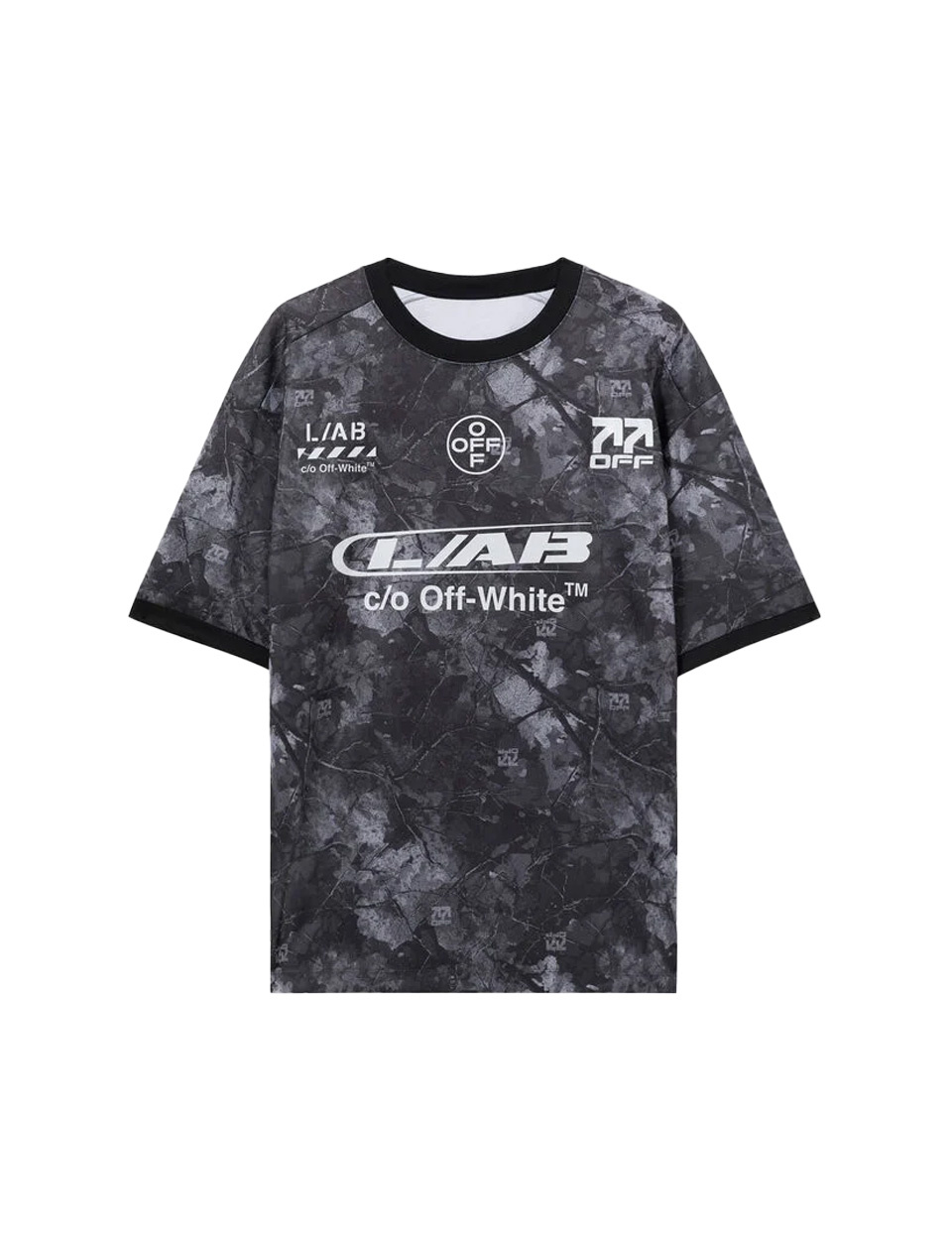 L/AB c/o Off-White Off Camo Soccer Jersey Black