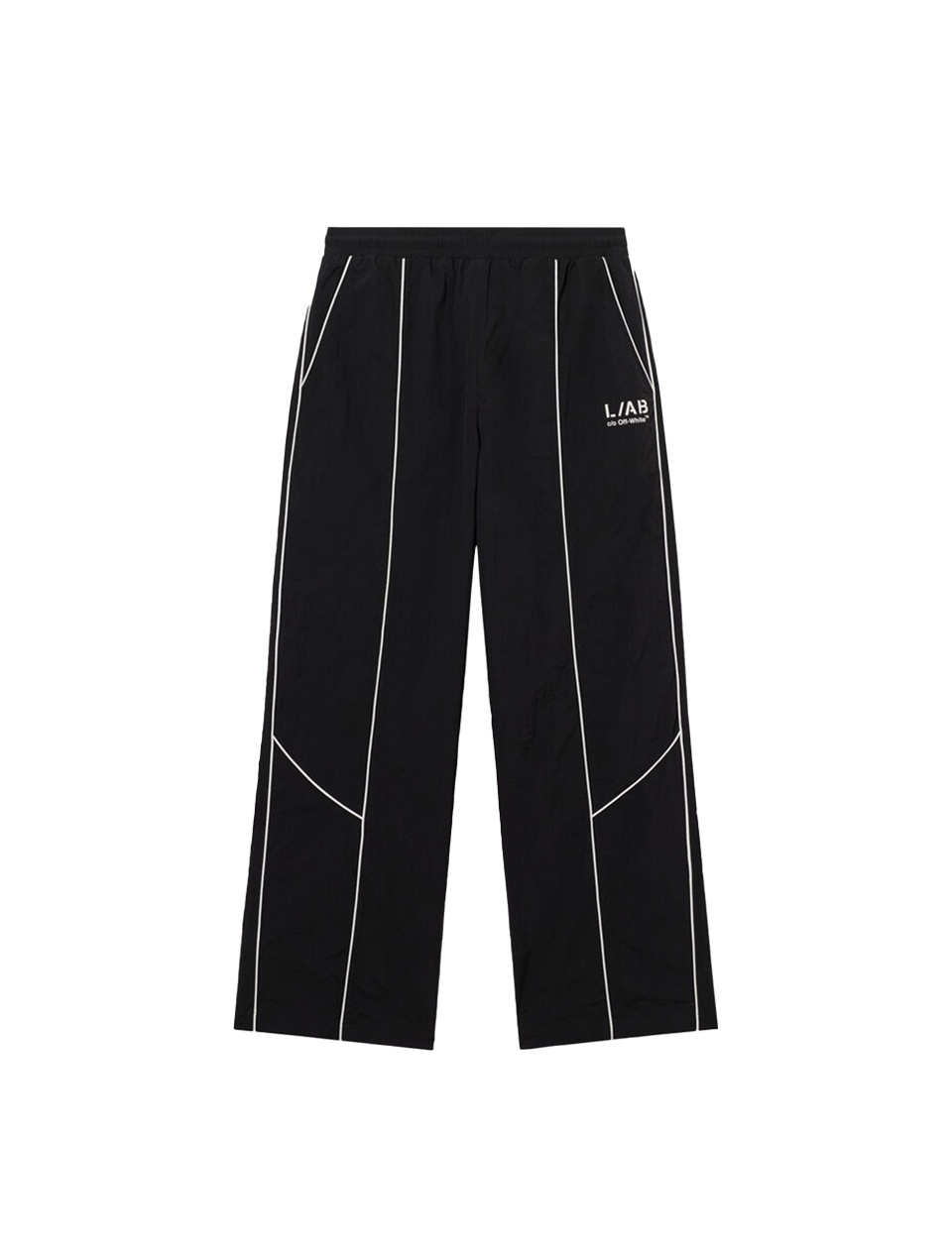 L/AB c/o Off-White Diagonal Track Pant Black