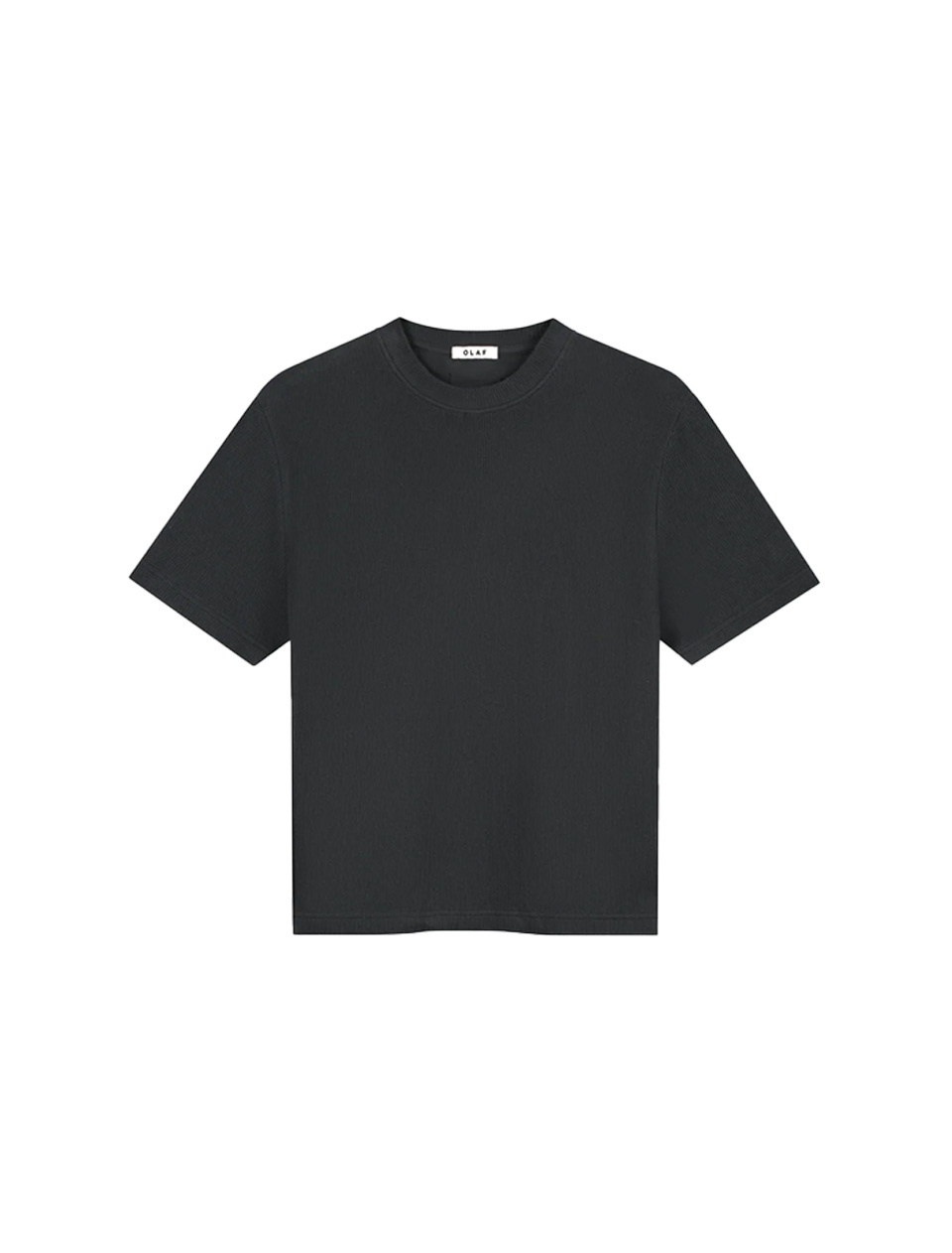 OLAF Ribbed Tee Charcoal