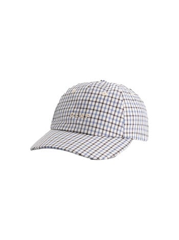 OLAF Plaid 5 Panel Cap Bracken Dusty Blue