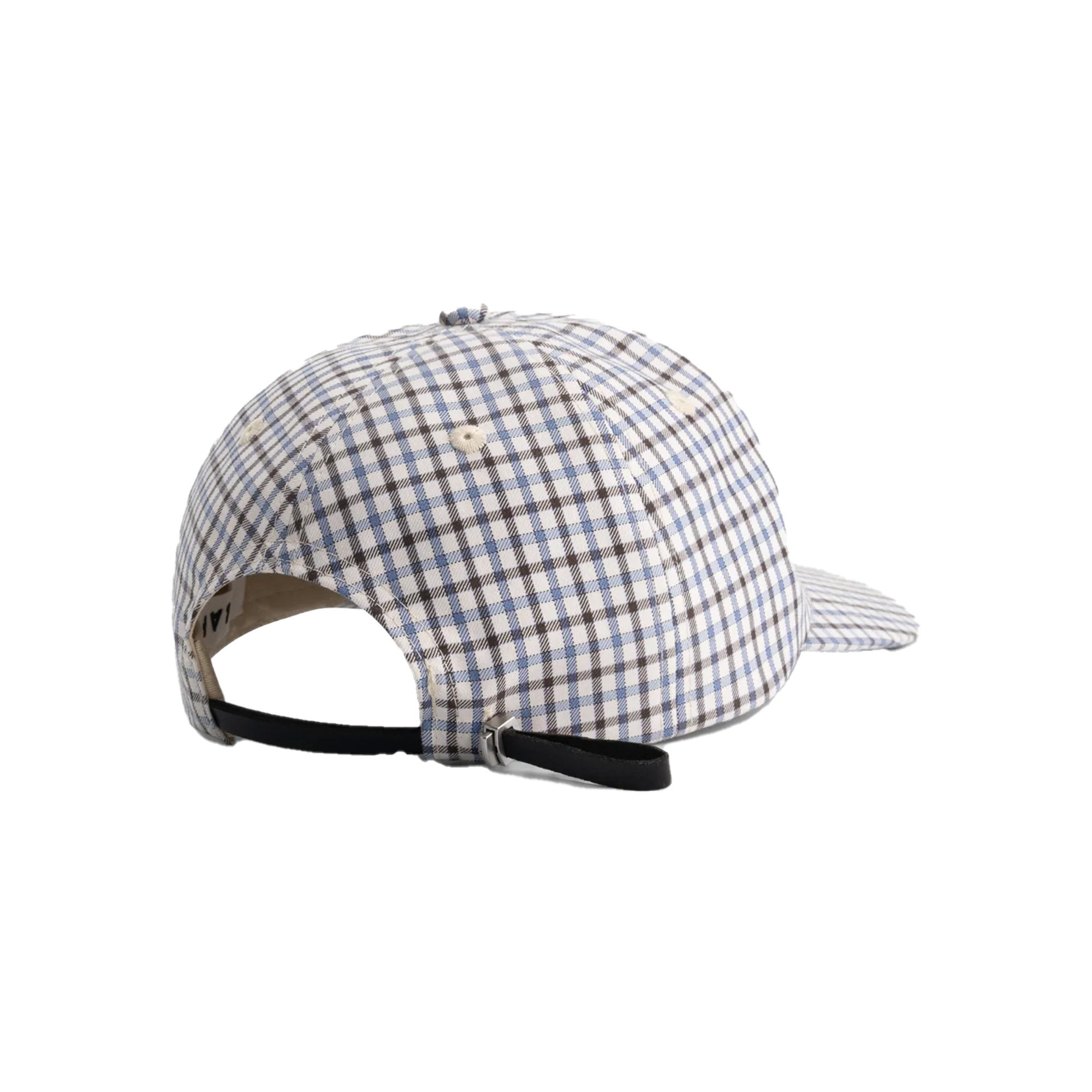OLAF Plaid 5 Panel Cap Bracken Dusty Blue