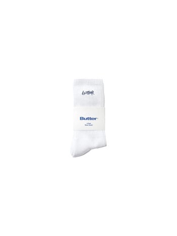 Butter Goods 3-Pack Basic Socks White