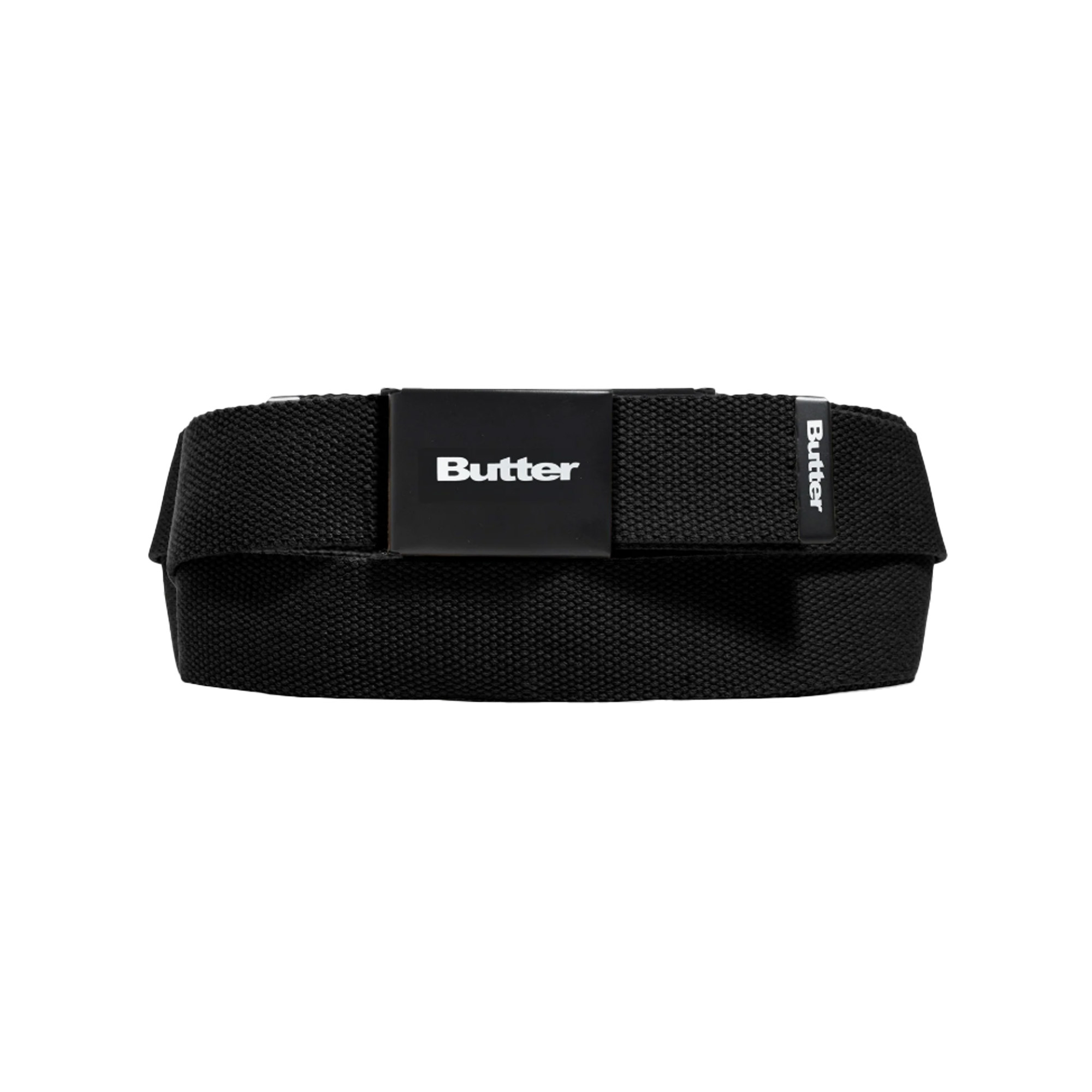 Butter Goods Logo Woven Belt Black