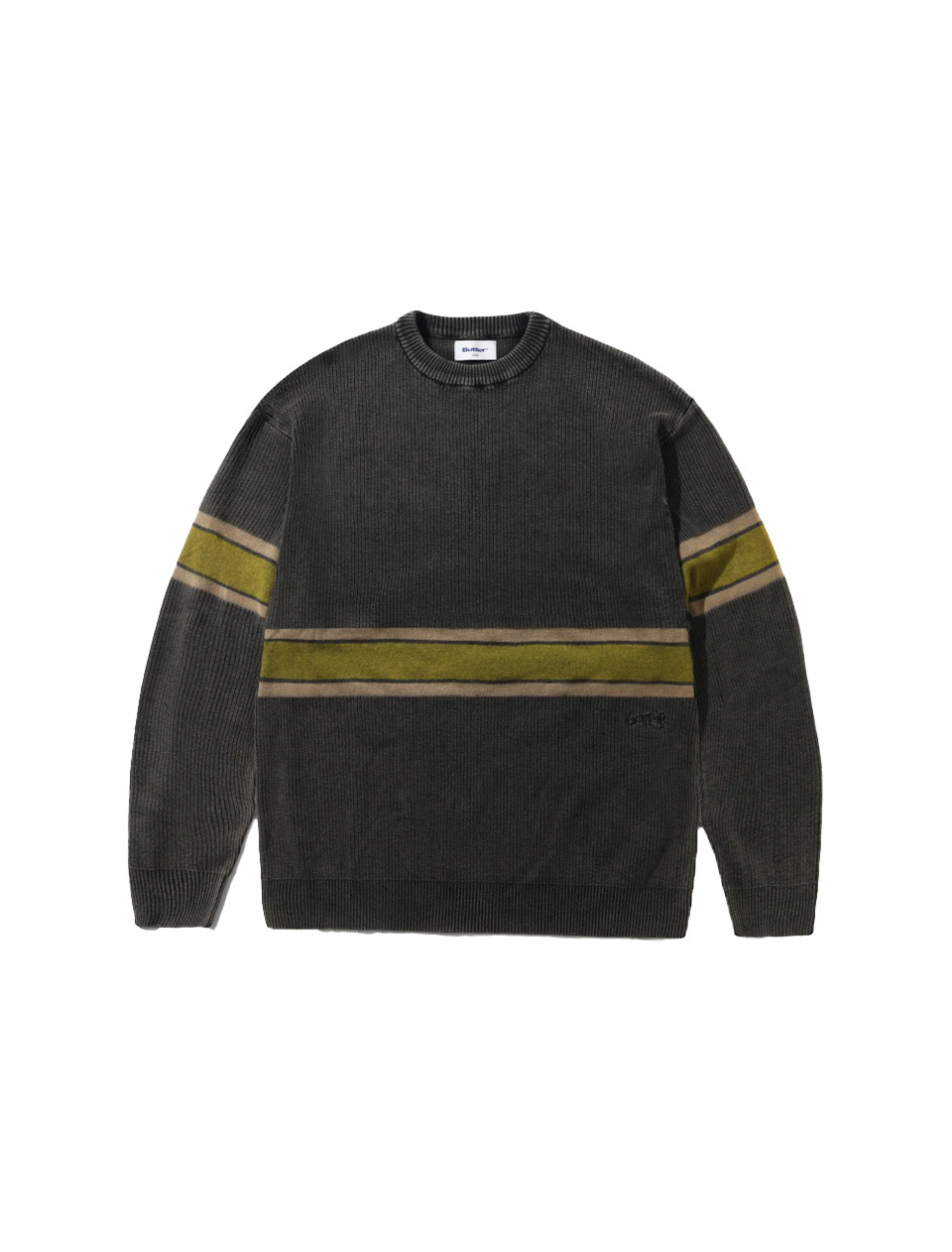 Butter Goods Break Knit Sweater Washed Black