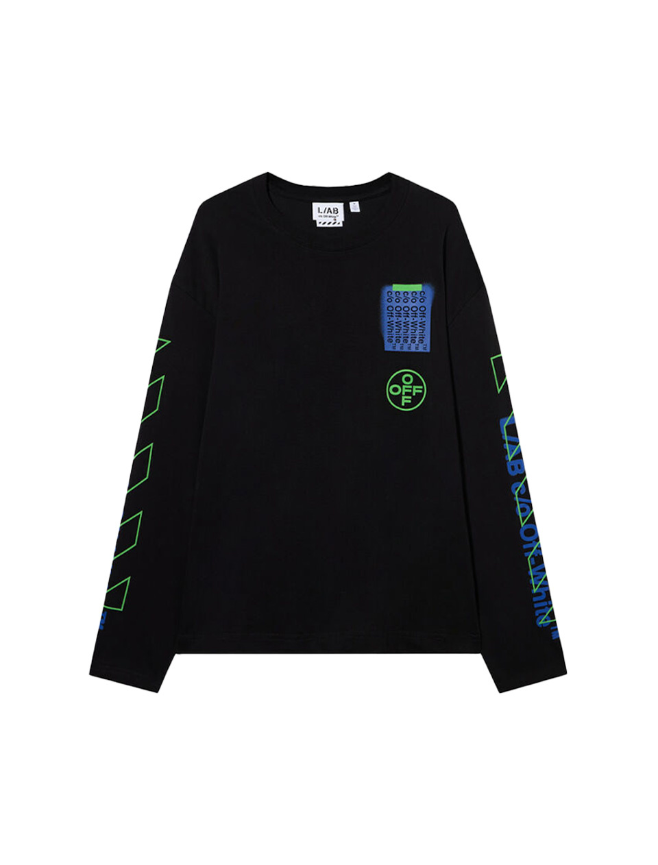 L/AB c/o Off-White Off Active L/S Tee Black