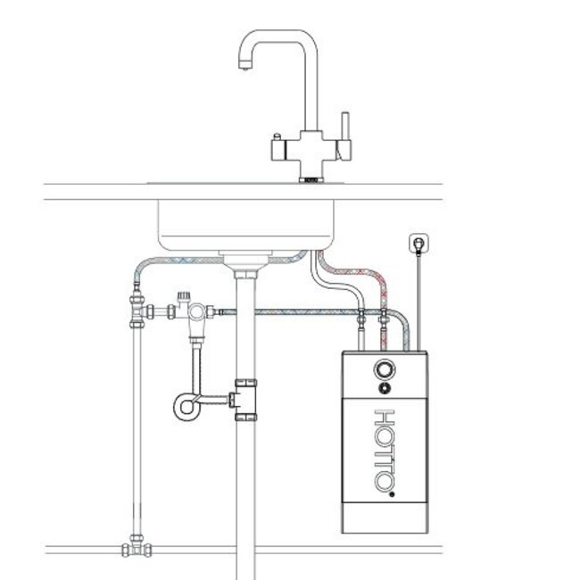 Hotto Water Heaters Hotto kokend water apparaten type Quadro 8 liter - Copy