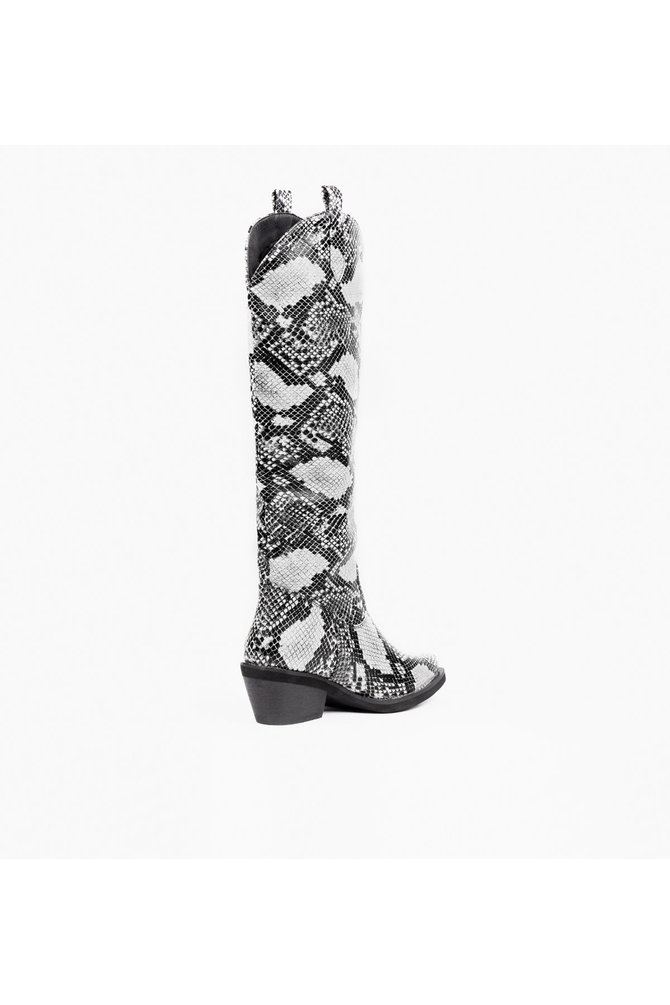 Slangenprint cowboy boots