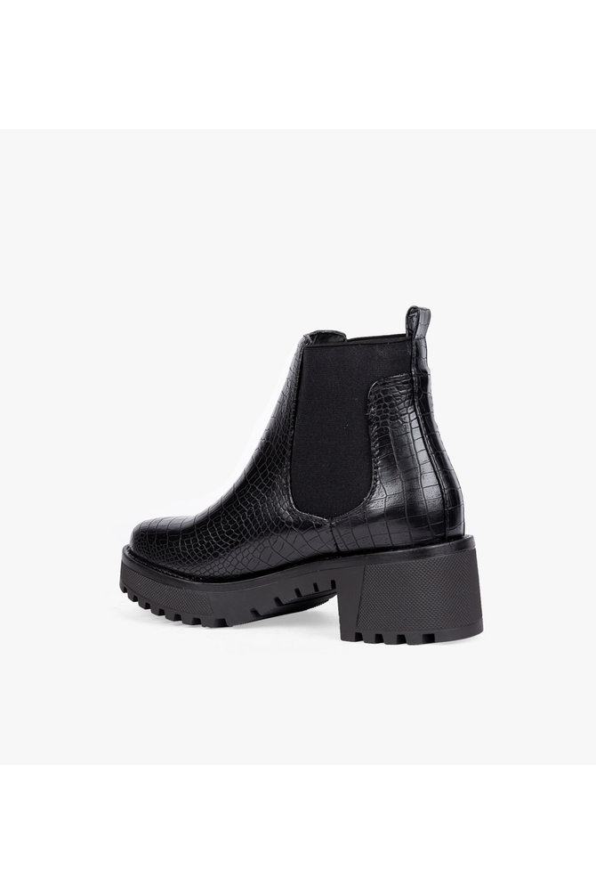 Croco chelsea boots