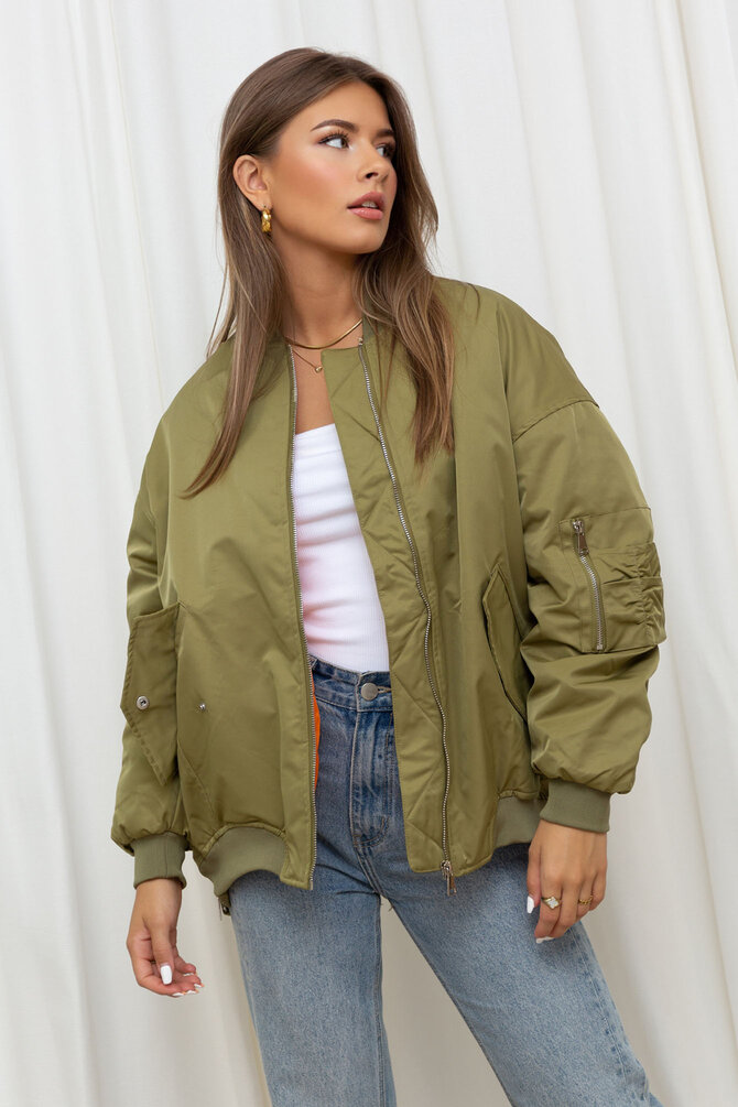 Bomber Jacket Fleur - Groen