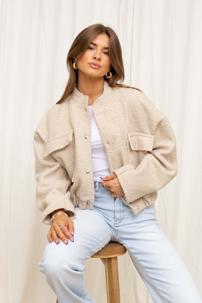 Teddy Bomber Mariah - Beige