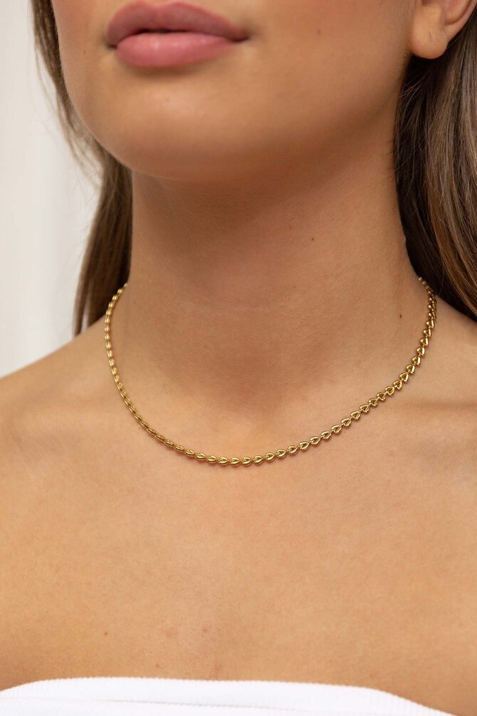 Schakel Ketting Nila - Goud