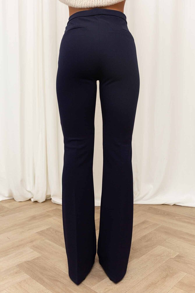 Flared Pantalon Nikki - Marine