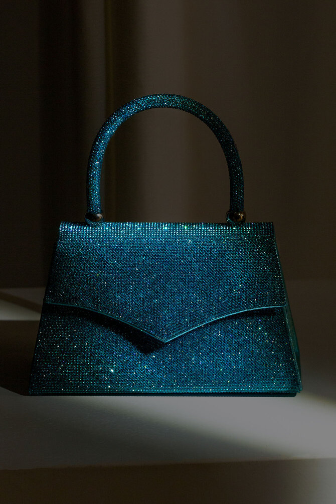 Glitter Tas - Blauw