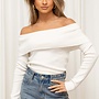 Off Shoulder Trui Sarina - Wit