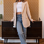 Oversized Blazer Floor - Beige