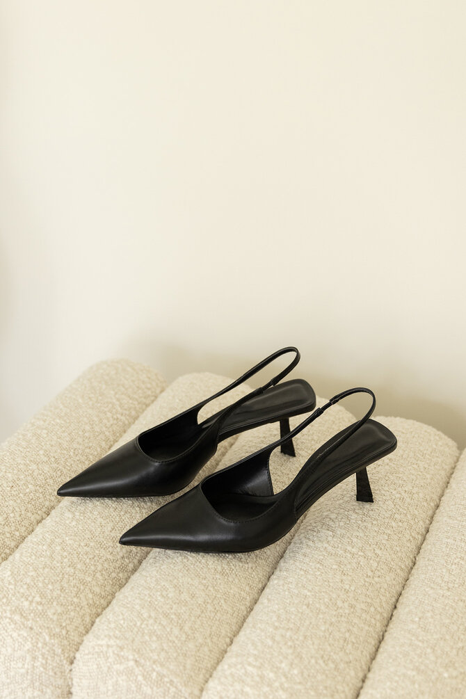 Slingbacks - Zwart