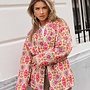Geprinte Jas Melissa - Roze