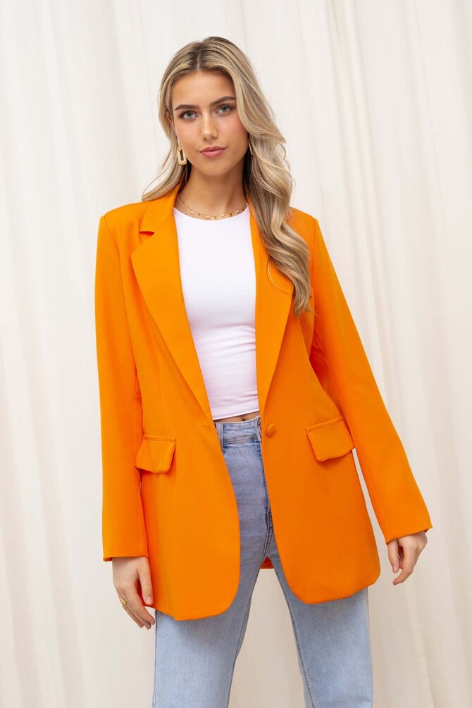 Oversized Blazer Floor - Oranje