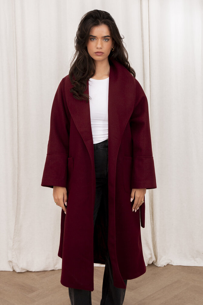 Lange Trenchcoat Sephora - Bordeaux