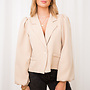 Blazer Lange Wijde Mouwen - Beige
