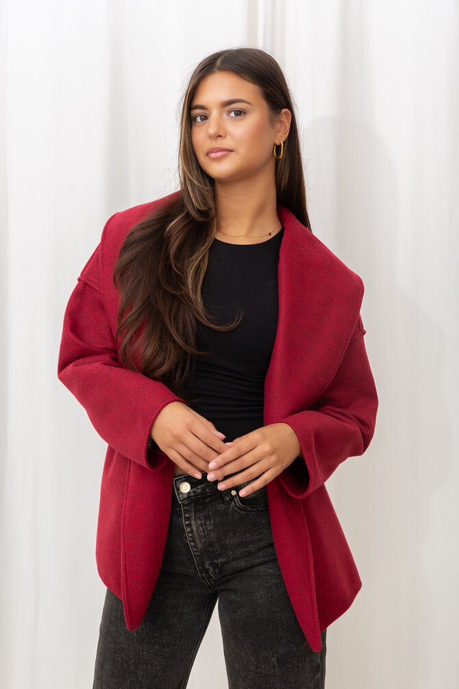 Korte Trenchcoat - Bordeaux