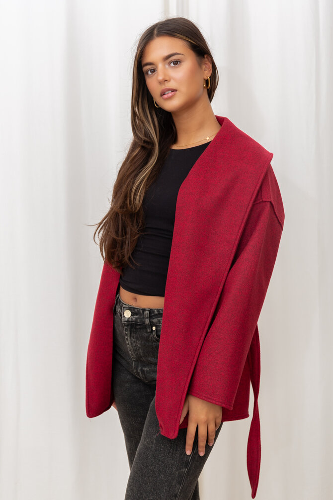 Korte Trenchcoat - Bordeaux