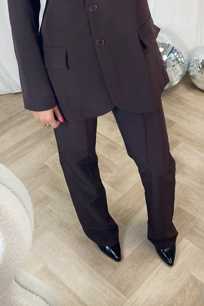 Pantalon Mia - Donker Bruin