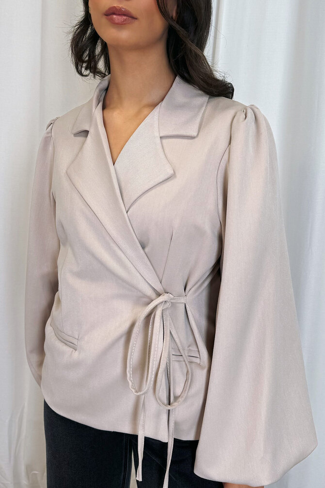 Wikkel Blazer - Beige