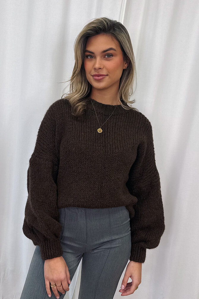 Knit Donna - Donker Bruin