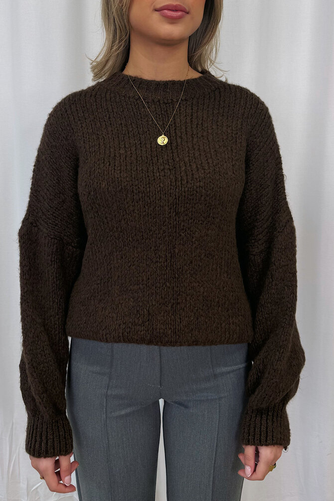 Knit Donna - Donker Bruin