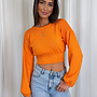 Crop Trui - Oranje