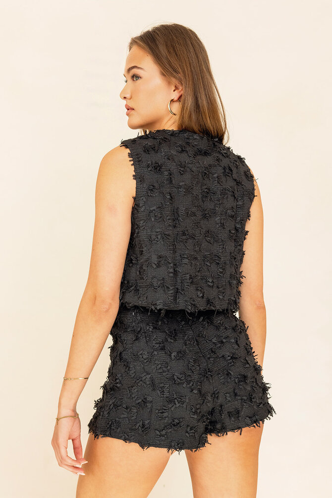 Boucle Skort - Zwart