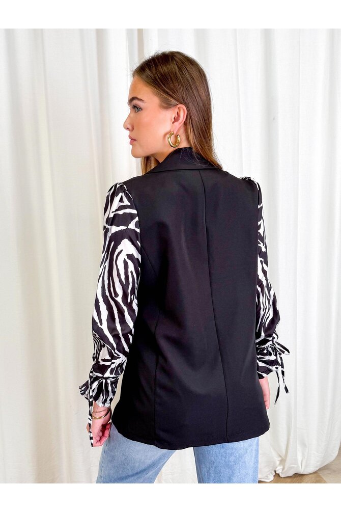 Blazer Zebra Mouwen