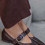Bruine PU Loafers