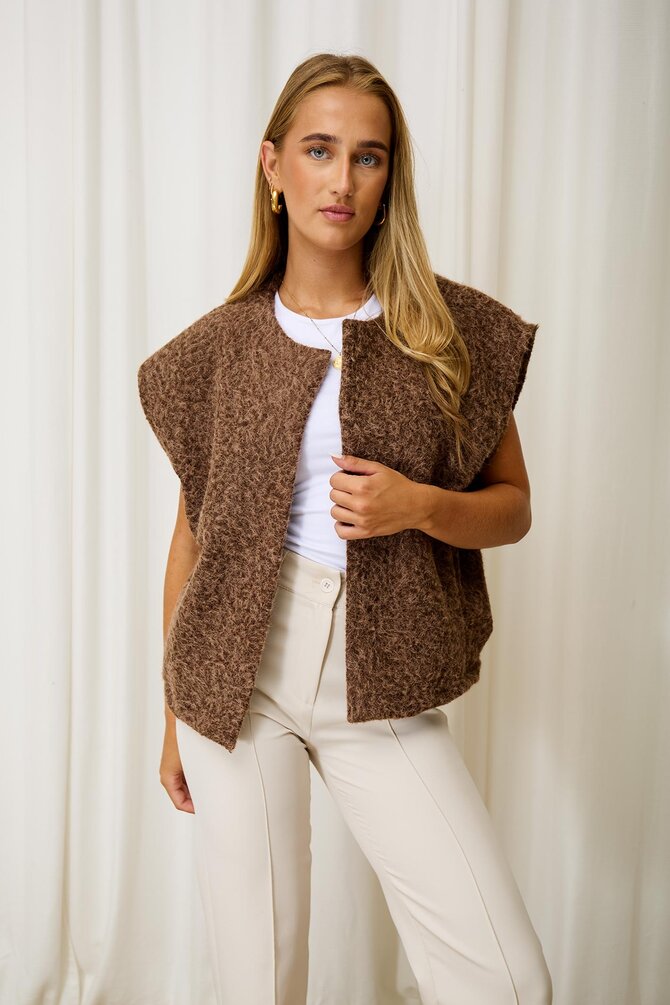 Gilet Mila - Bruin