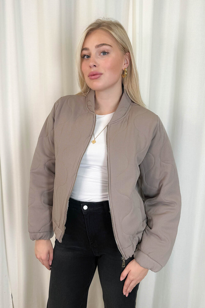 Gewatteerde Bomberjack Mary - Khaki
