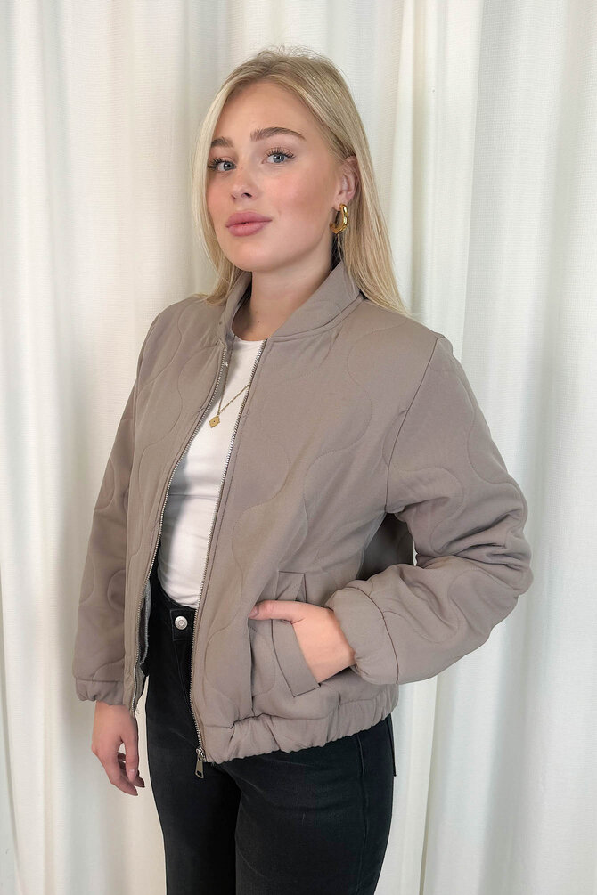 Gewatteerde Bomberjack Mary - Khaki