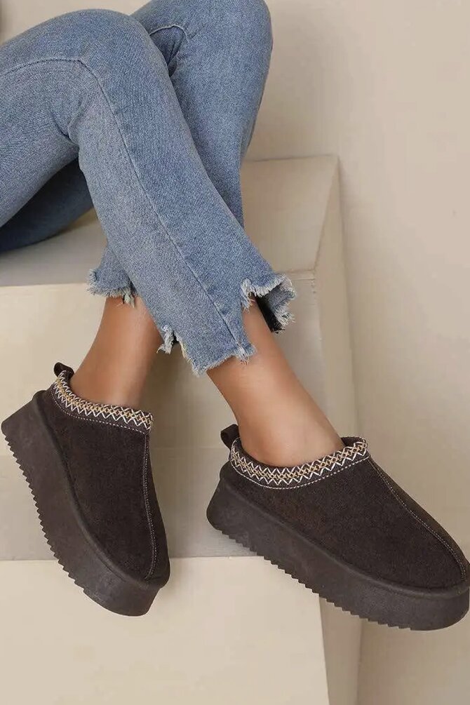 Instap Pantoffels - Choco