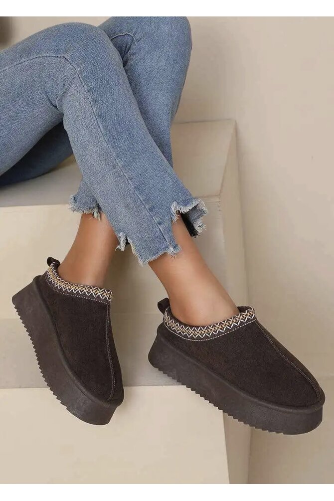 Instap Pantoffels - Choco