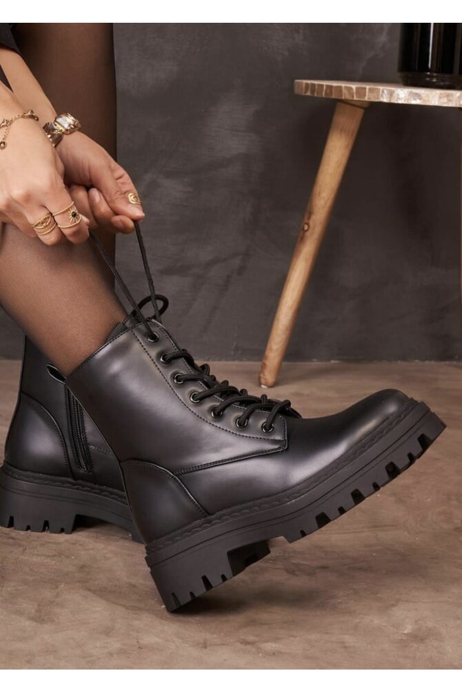 PU Veterlaarzen Michelle - Zwart