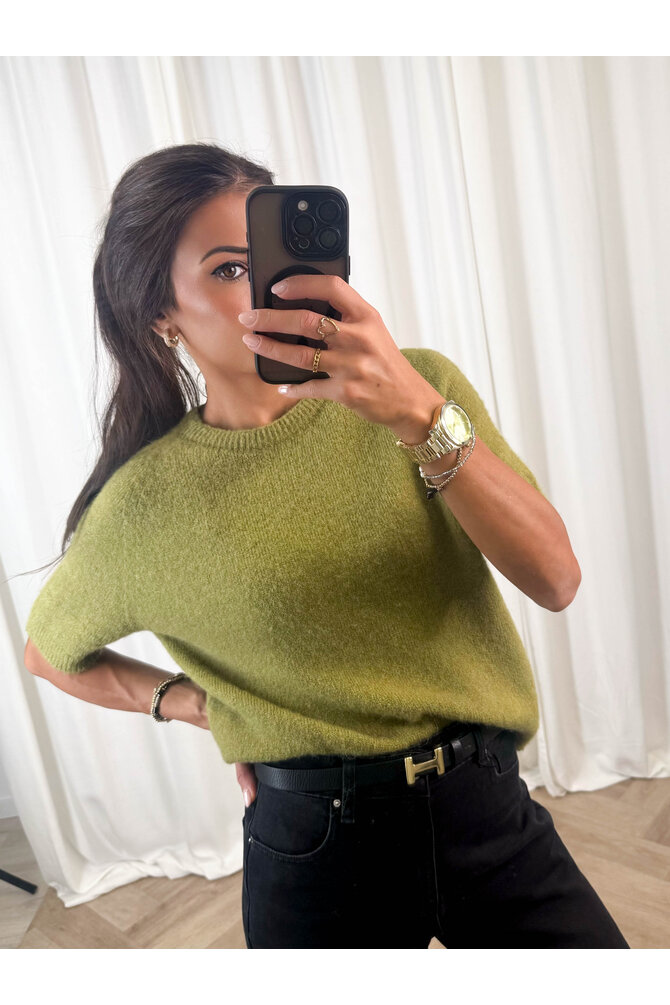 Gebreide Top Olivia - Groen