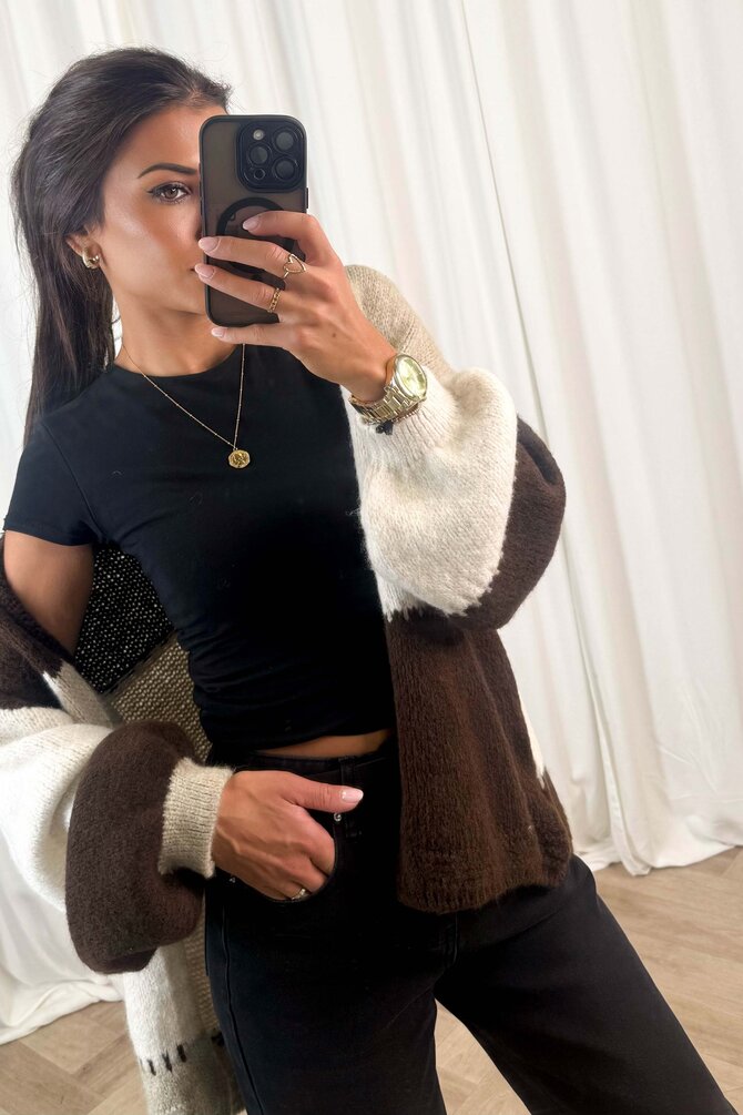 Bruine Oversized Vest