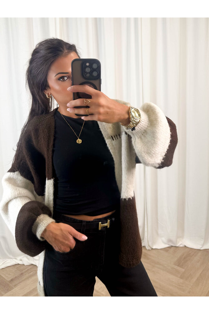 Bruine Oversized Vest