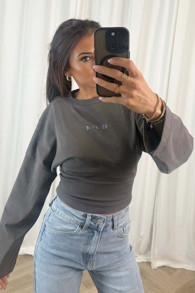 Redefined Top Long Sleeve - Grijs