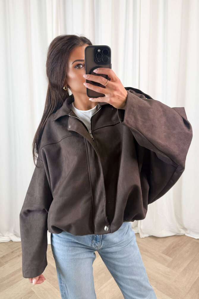 Suede Jacket Sue - Bruin