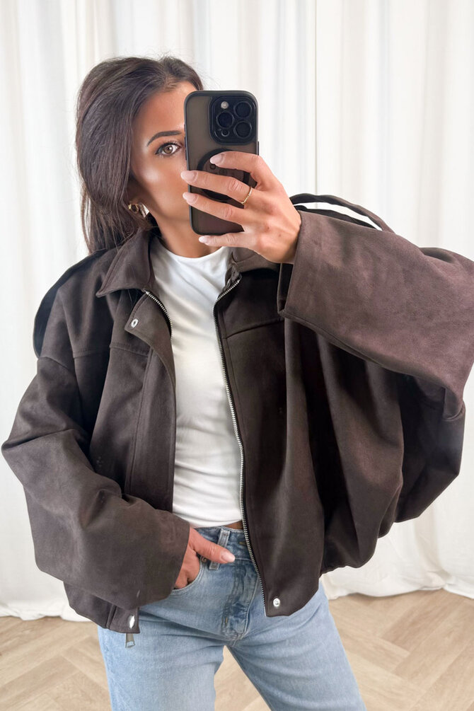 Suede Jacket Sue - Bruin